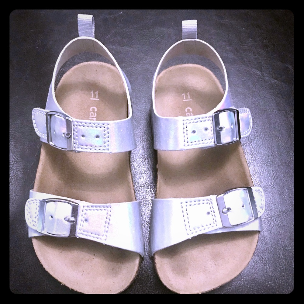 EUC Carter’s iridescent sandals, size 11